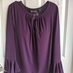 7th Avenue NY & Co. Plum Blouse Medium